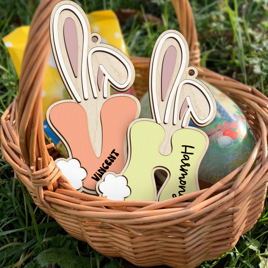 Personalized Easter Basket Tag, Bunny Tags Name Tags, Easter Tag For Kids, Easter Basket Tags, Custom Name Tags Easter, Easter Decor, Easter Gifts VN20
