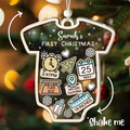 Baby's First Christmas Ornament, Personalized Baby 1st Christmas Ornament CF63 - Kindlytoys