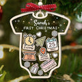 Baby's First Christmas Ornament, Personalized Baby 1st Christmas Ornament CF63 - Kindlytoys