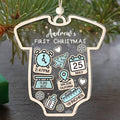 Baby's First Christmas Ornament, Personalized Baby 1st Christmas Ornament CF63 - Kindlytoys