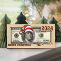 Christmas Money Holders 2024, Christmas Party Cash Holder Gift, Santa Money Cards, 2024 Wooden Money Holder MH65 - Kindlytoys