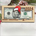 Christmas Money Holders 2024, Christmas Party Cash Holder Gift, Santa Money Cards, 2024 Wooden Money Holder MH65 - Kindlytoys