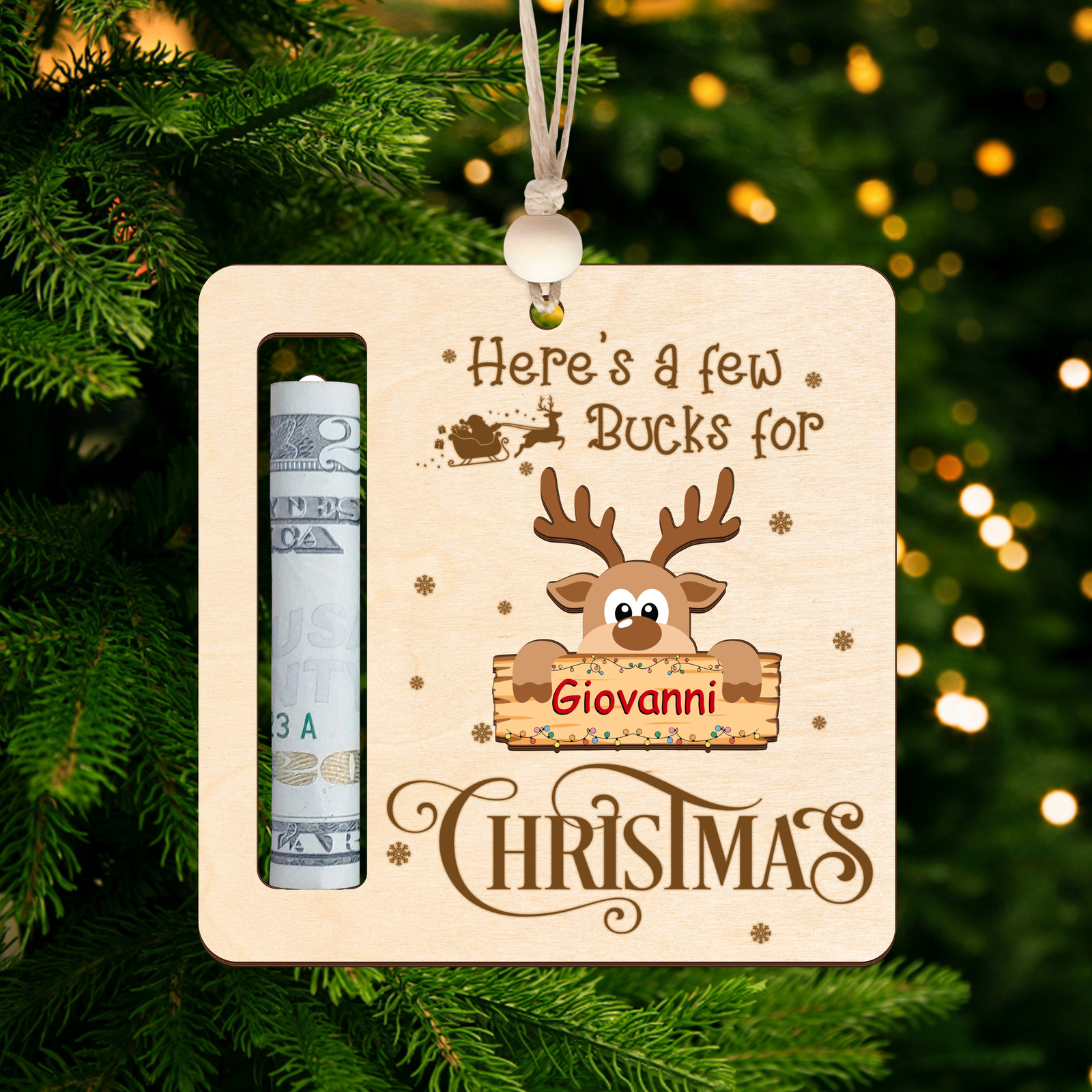 Christmas Reindeer Money Holders Gift, Christmas Money Holders for Cash MH38 - Kindlytoys