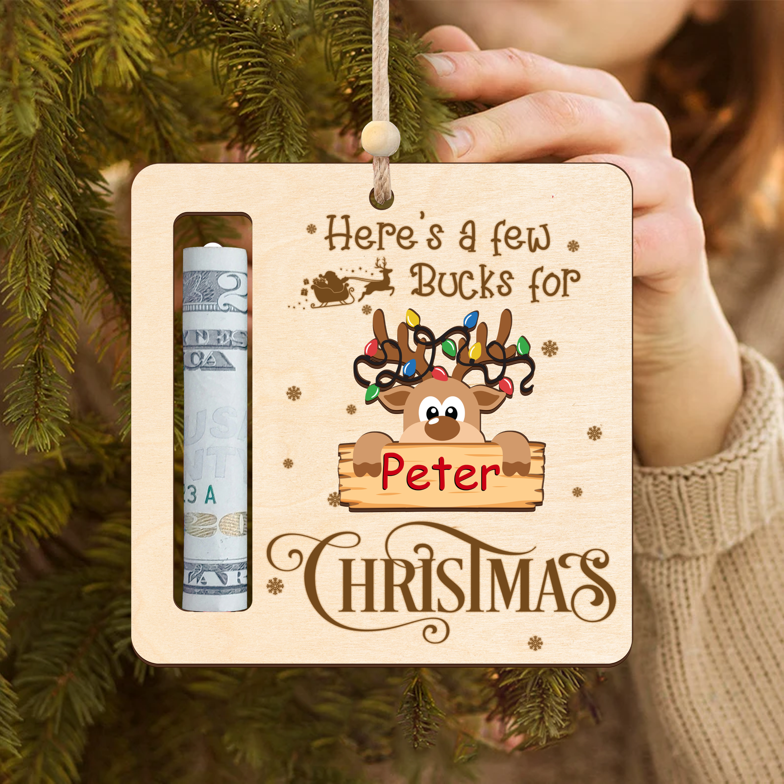 Christmas Reindeer Money Holders Gift, Christmas Money Holders for Cash MH38 - Kindlytoys