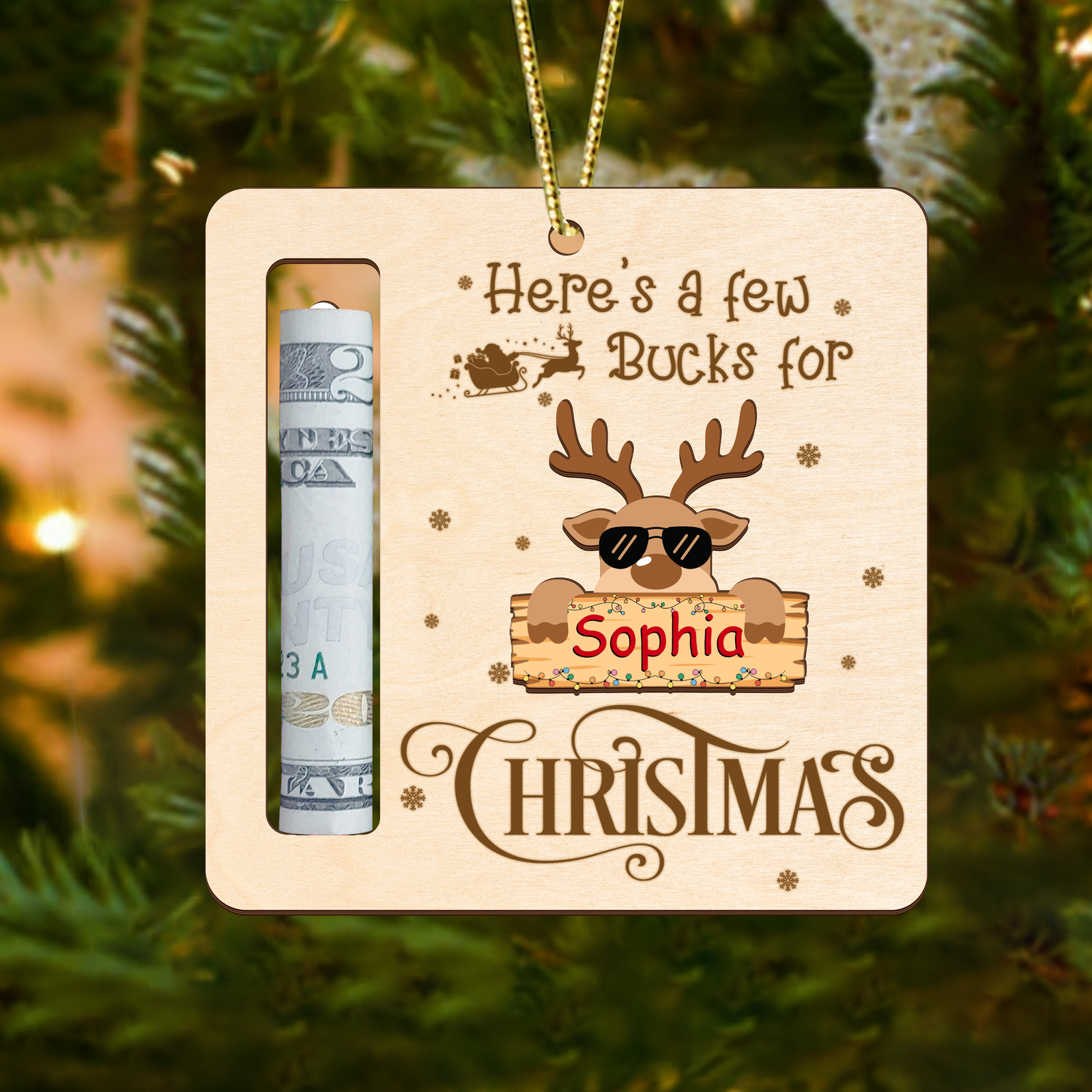 Christmas Reindeer Money Holders Gift, Christmas Money Holders for Cash MH38 - Kindlytoys