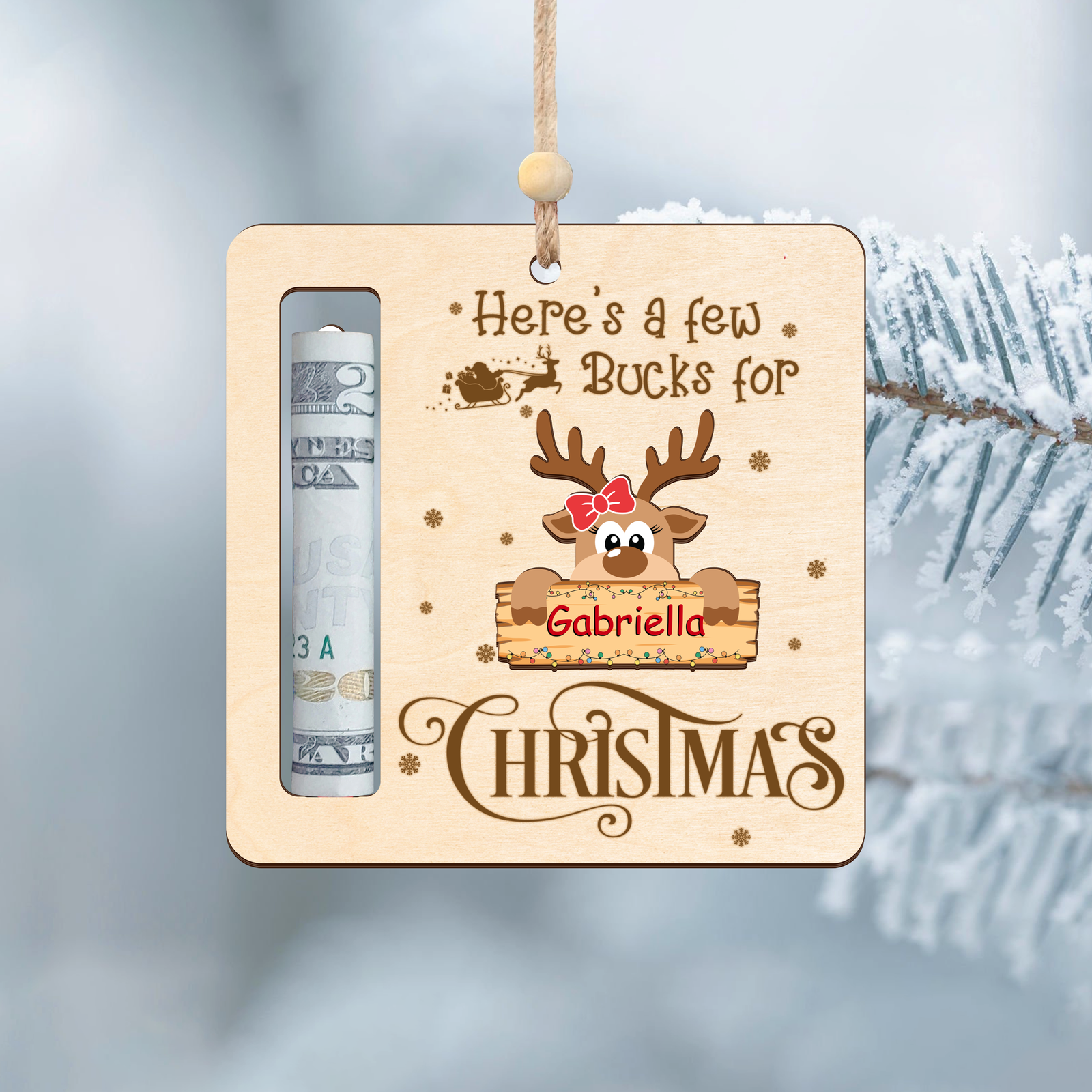 Christmas Reindeer Money Holders Gift, Christmas Money Holders for Cash MH38 - Kindlytoys