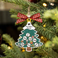 Custom Family Names Christmas Tree Decorations, Family Wooden Ornaments CF207 - Kindlytoys