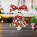 Custom Family Names Christmas Tree Decorations, Family Wooden Ornaments CF207 - Kindlytoys