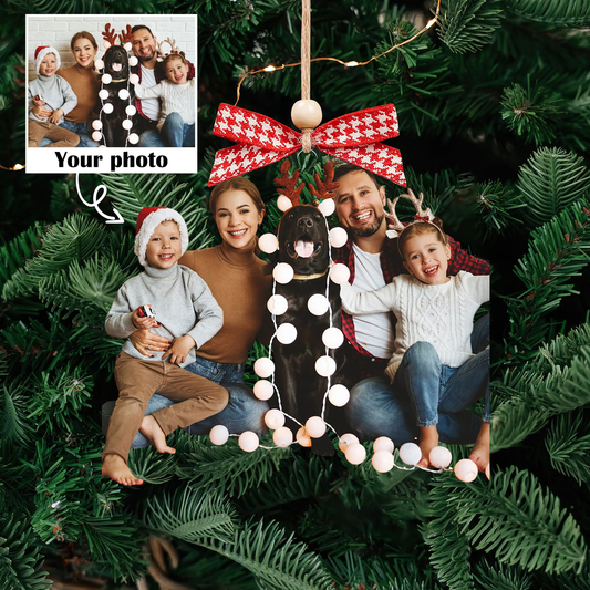 Custom Family Photo Ornament, Custom Picture Ornament Christmas CF620 - Kindlytoys