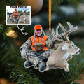 Custom Photo Hunting Ornaments, Personalized Hunting Christmas Tree Ornaments CF659 - Kindlytoys