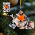 Custom Photo Hunting Ornaments, Personalized Hunting Christmas Tree Ornaments CF659 - Kindlytoys