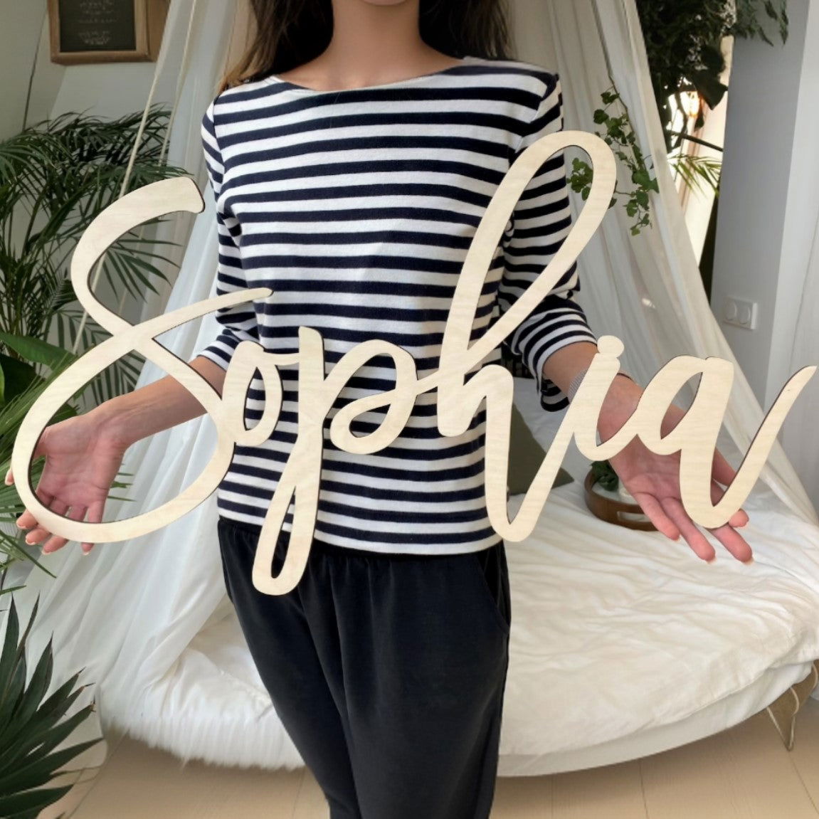 Custom Wooden Name Signs for Nursery - KindlyToys NA01 - Kindlytoys