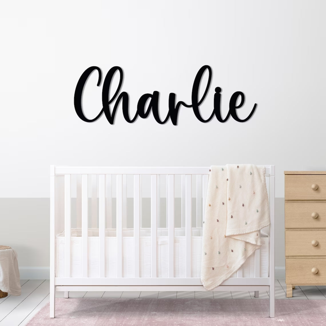 Custom Wooden Name Signs for Nursery - KindlyToys NA01 - Kindlytoys