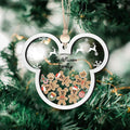 Gingerbread Mickey Mouse Family Ornament, Personalized Family Ornaments With Pets, 3 Layer Wooden Ornament CF74 - Kindlytoys