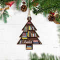 Personalized 2D Christmas Book Tree Ornament, Book Lover Gift, Bookworm Gifts CF154 - Kindlytoys