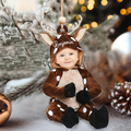 Personalized Baby Costumes Photo Ornaments, Christmas Newborn Baby Face Ornament CF622 - Kindlytoys