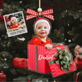 Personalized Baby Photo Christmas Ornaments, Newborn Gift 2D Acrylic Ornament CF646 - Kindlytoys