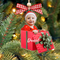 Personalized Baby Photo Christmas Ornaments, Newborn Gift 2D Acrylic Ornament CF646 - Kindlytoys
