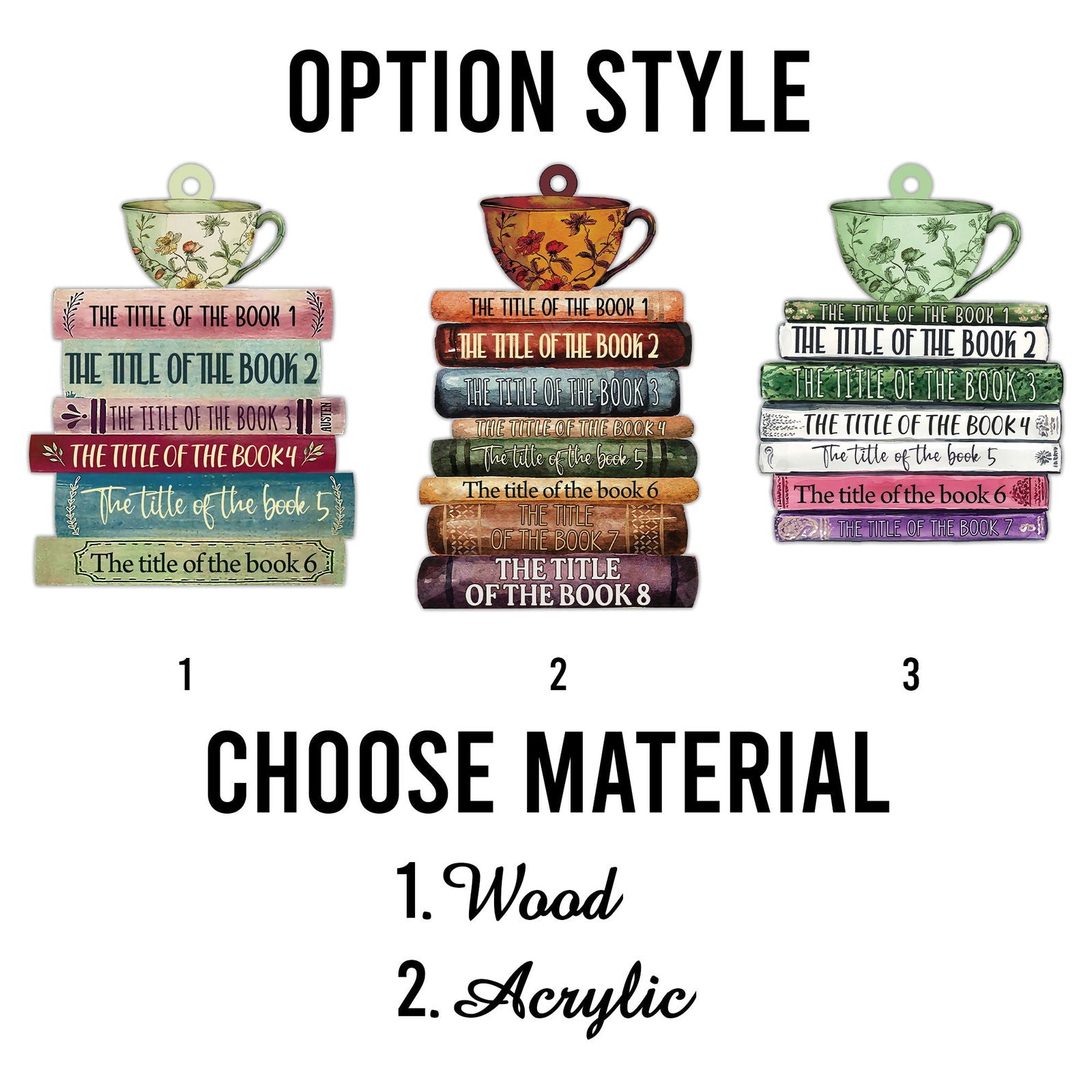 Personalized Book Lover Christmas Ornament, Book Club Ornament, Bookish Ornament CF102 - Kindlytoys