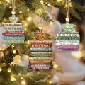 Personalized Book Lover Christmas Ornament, Book Club Ornament, Bookish Ornament CF102 - Kindlytoys