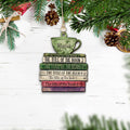 Personalized Book Lover Christmas Ornament, Book Club Ornament, Bookish Ornament CF102 - Kindlytoys