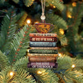 Personalized Book Lover Christmas Ornament, Book Club Ornament, Bookish Ornament CF102 - Kindlytoys