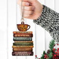 Personalized Book Lover Christmas Ornament, Book Club Ornament, Bookish Ornament CF102 - Kindlytoys