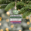 Personalized Book Lover Christmas Ornament, Book Club Ornament, Bookish Ornament CF102 - Kindlytoys