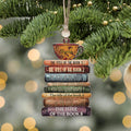 Personalized Book Lover Christmas Ornament, Book Club Ornament, Bookish Ornament CF102 - Kindlytoys