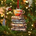 Personalized Book Lover Ornament, Book Club Christmas Ornament, Bookish Ornament CF101 - Kindlytoys