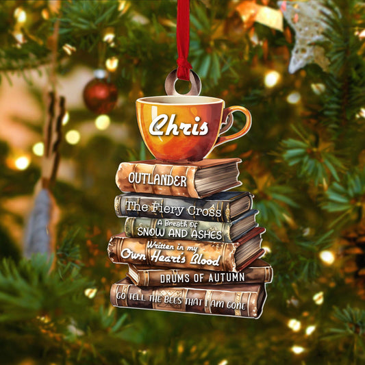 Personalized Book Lover Ornament, Book Club Christmas Ornament, Bookish Ornament CF101 - Kindlytoys