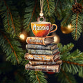 Personalized Book Lover Ornament, Book Club Christmas Ornament, Bookish Ornament CF101 - Kindlytoys