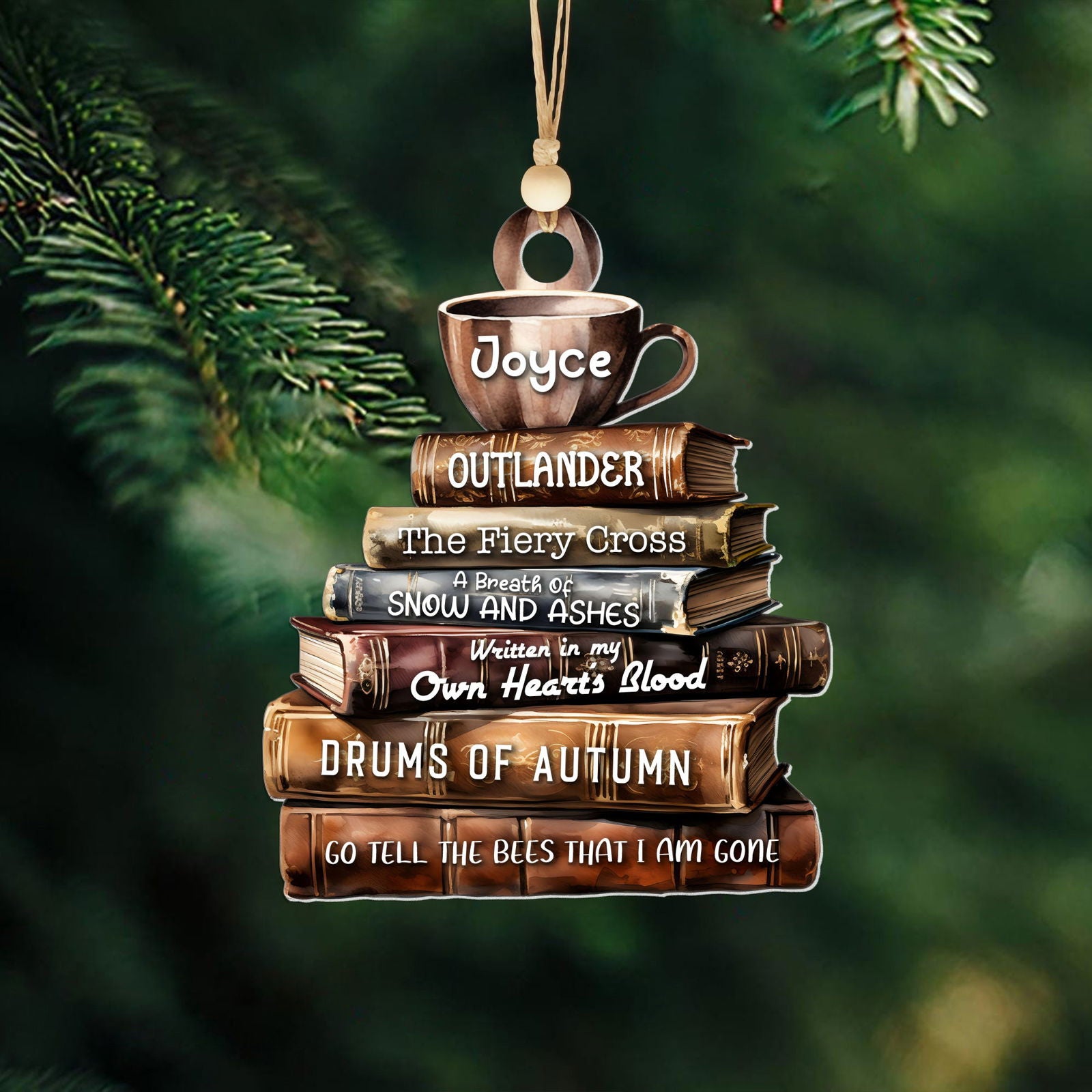 Personalized Book Lover Ornament, Book Club Christmas Ornament, Bookish Ornament CF101 - Kindlytoys