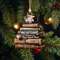 Personalized Book Lover Ornament, Book Club Christmas Ornament, Bookish Ornament CF101 - Kindlytoys