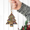 Personalized Christmas Book Tree Ornament, Book Lover Gift, Bookworm Gifts CF158 - Kindlytoys