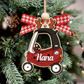 Personalized Christmas Cozy Coupe Baby Ornament, Wooden Baby Car Ornament CF626 - Kindlytoys