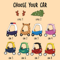 Personalized Christmas Cozy Coupe Baby Ornament, Wooden Baby Car Ornament CF626 - Kindlytoys