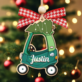 Personalized Christmas Cozy Coupe Baby Ornament, Wooden Baby Car Ornament CF626 - Kindlytoys