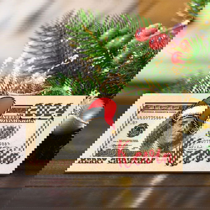 Personalized Christmas Money Holders, Christmas Party Cash Holder Gift, Santa Money Cards MH43 - Kindlytoys