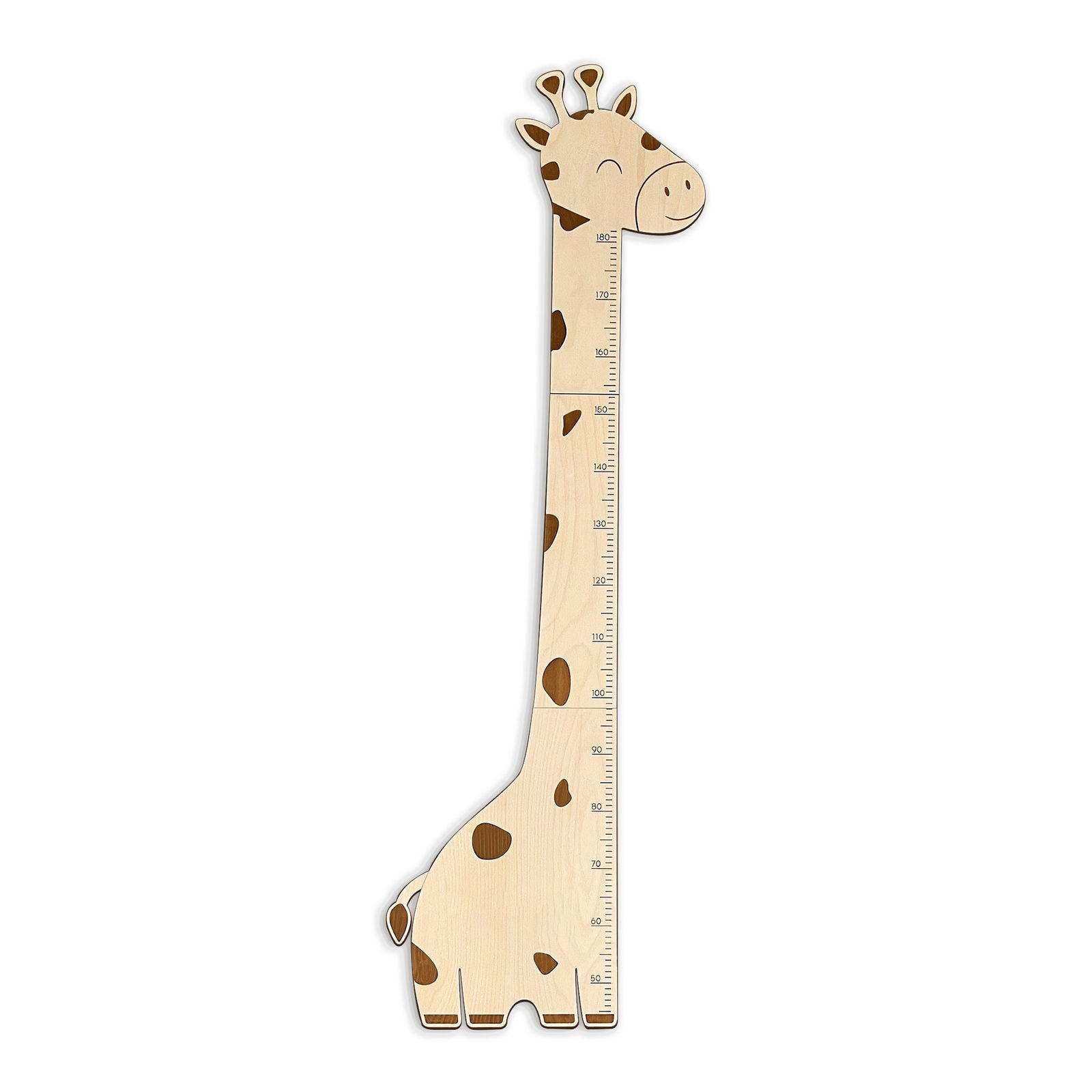 Personalized Cute Giraffe Wooden Growth Chart for Kids GC02 - Kindlytoys