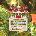 Personalized Cute Reindeer Christmas Money Holder Ornament, Here’s A Few Bucks for Christmas Money Holder Gifts MH50 - Kindlytoys
