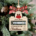 Personalized Cute Reindeer Christmas Money Holder Ornament, Here’s A Few Bucks for Christmas Money Holder Gifts MH50 - Kindlytoys