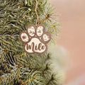 Personalized Dog Ornament, Dog Paw Ornament, Custom Pet Christmas Ornament CF42 - Kindlytoys
