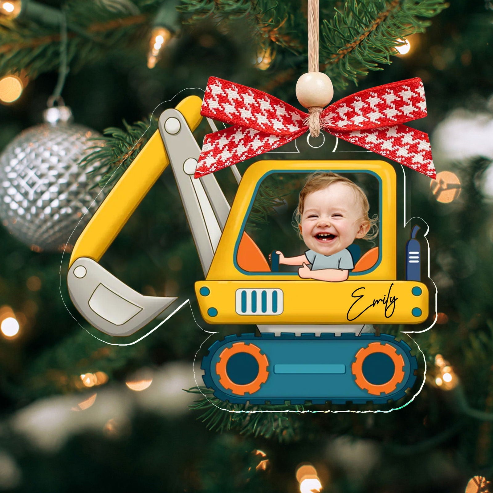 Personalized Drive Safe Daddy Car Hanger, Custom Car Baby Photo Ornament CF540 - Kindlytoys