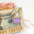 Personalized Easter Bunny Money Holder, Wooden Easter Gifts Idea For Kids MH04 - Kindlytoys