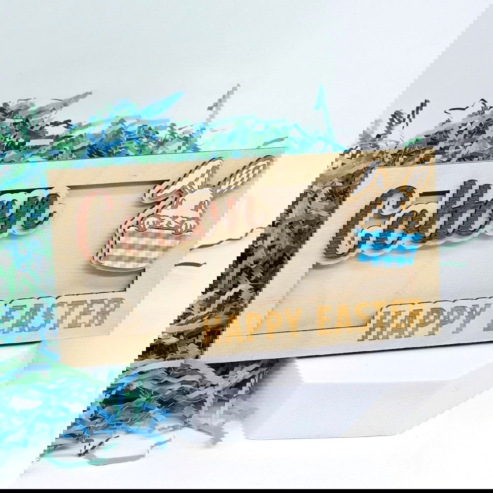 Personalized Easter Bunny Money Holder, Wooden Easter Gifts Idea For Kids MH04 - Kindlytoys