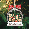 Personalized Family Christmas Ornaments, Family Christmas Shaker Ornaments CF208 - Kindlytoys
