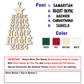Personalized Family Christmas Ornaments, Family Tree Wooden Ornament For Christmas Decorations CF151 - Kindlytoys
