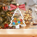 Personalized Family Christmas Tree Ornament, Family Gift 5 Layers Shake Ornament CF109 - Kindlytoys