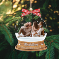 Personalized Family Photo Snow Globe Ornament, Acrylic Photo Ornament CF628 - Kindlytoys